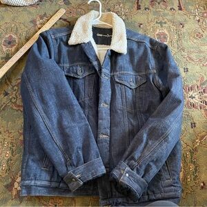 GAP denim sherpa lined jacket
